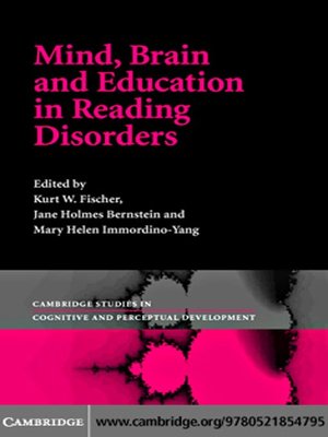 cover image of Mind, Brain, and Education in Reading Disorders